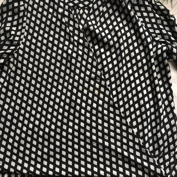 Whbm criss cross draped sheer wrap top - Picture 3 of 8